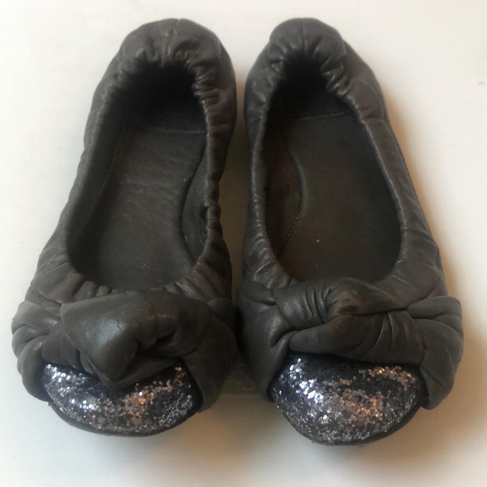 Tory Burch Gray Ballet Flats
